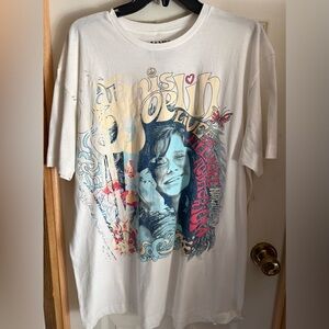 Janis Joplin White T-Shirt